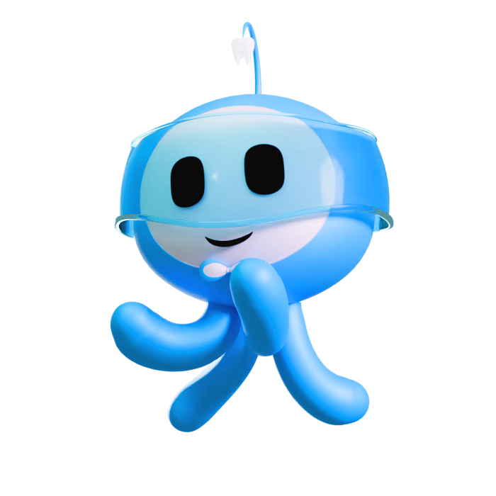 Mascot peeking
